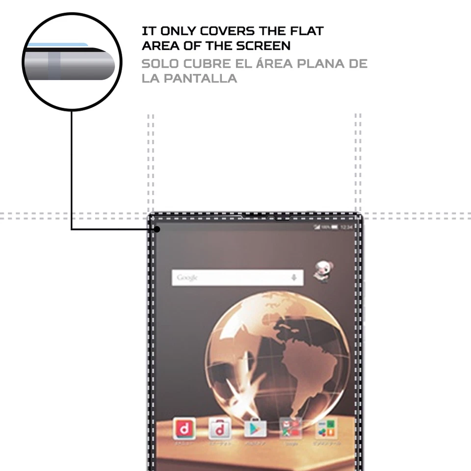 ANTISHOCK Protector Pantalla para Tablet Sharp Aquos Pad SH-05G Foto 4 de 4