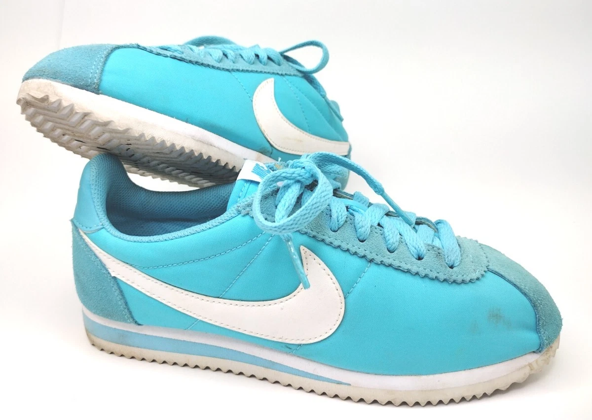 chaos Kamer Vergelijkbaar Nike Classic Cortez Nylon 749864-410 Womens Old School Retro Gamma Blue  Size 6.5 | eBay