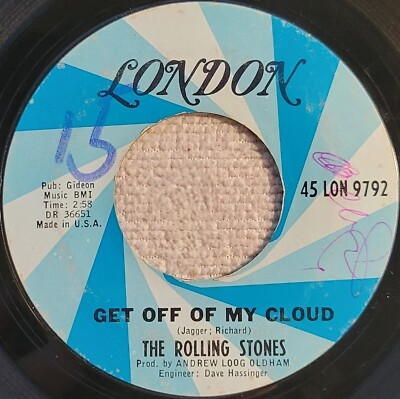 The Rolling Stones ''Get Off Of My Cloud / I'm Free'' VG