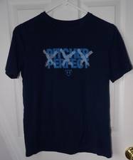 Boys Under Armour YLG Short Sleeve T-Shirt Size L Large Navy Blue - CR16
