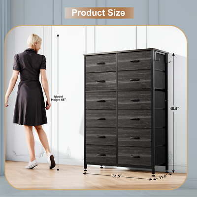 black nursery dresser Bowie 3 Drawer Dresser with Changing Top and Interlocking Drawers main image 1