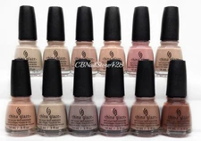 China Glaze Nail Lacquer - SHADES OF NUDE Spring'17 Collection - Pick Any Color