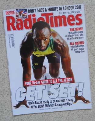 USAIN BOLT   RADIO TIMES COVER - ISSUE 29 JULY   4 AUGUST 2017