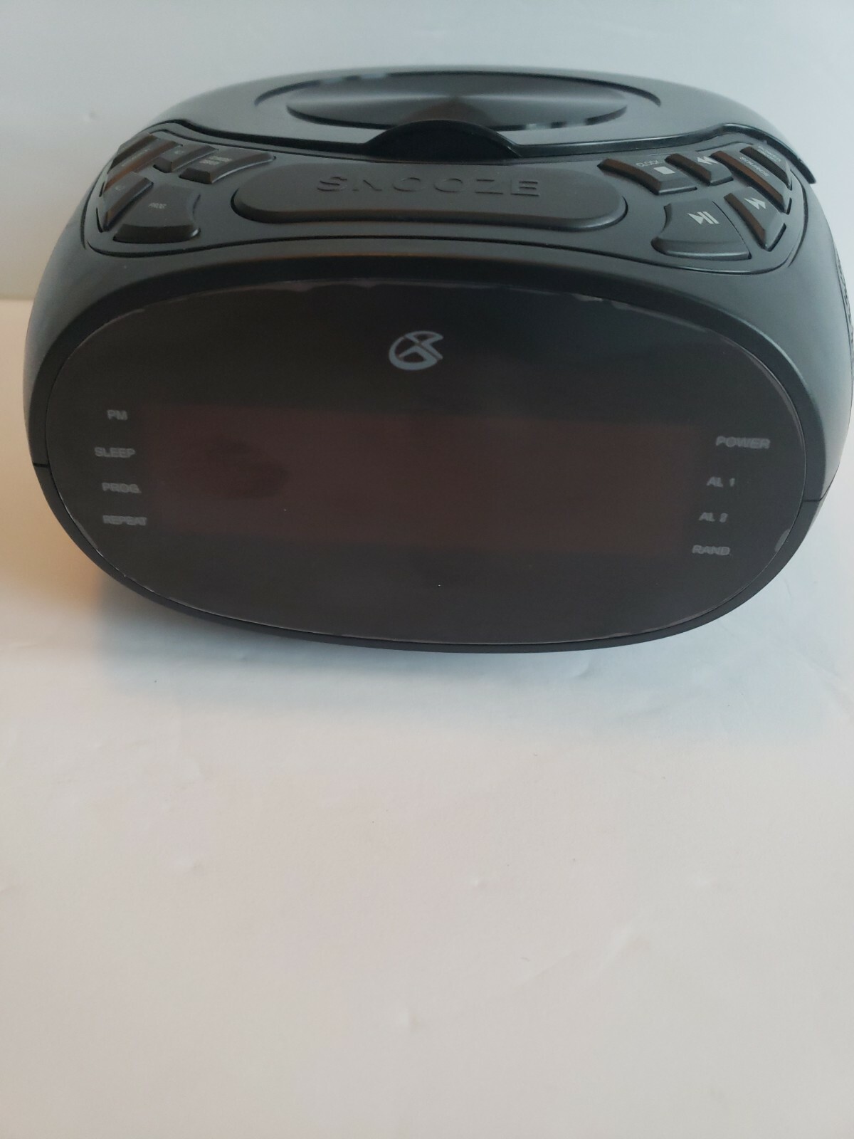 GPX CD Player FM Radio LED Display AUXIN Dual Alarm Clock CC318B eBay