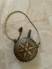 Arts and crafts style Moroccan Powder Flask - copper and brass - c.1930?