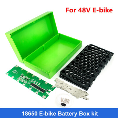 48V 14S 6P Lithium Battery Box Pack with 48V 30A BMS + Holder & Nickel DIY ASDE