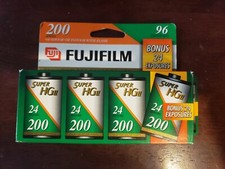 VINTAGE FUJI 35 MM FILM 100 SPEED 24 EXPOSURE 4 PACK NEW-NOS EXPIRED 10/1999