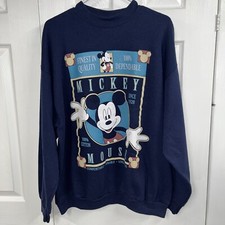 Vintage Disney Jerry Leigh Mickey Unlimited Crewneck Size XL Made In USA