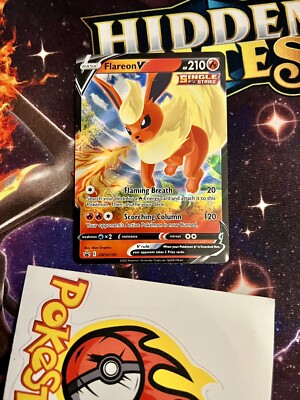 flareon v pokemon card value Flareon V Full Art - SWSH179 main image 1
