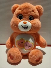 Care Bears "Loves A Lot" Pink 14" 2020 Basic Fun  Plush Stuffed Animal Preowned 
