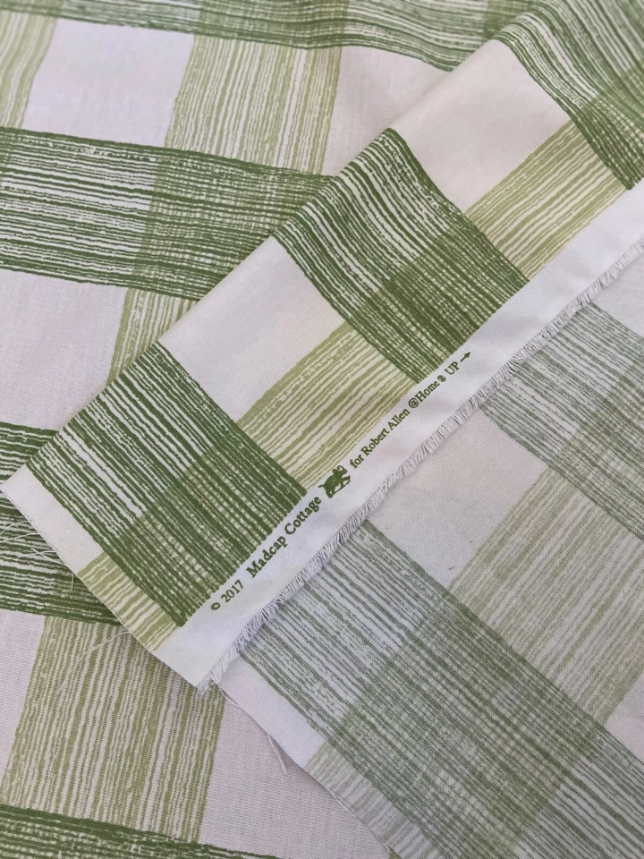 Lot of 3 Georgia Pond Striped Check 1 yd each Robert Allen - Image 4 of 4