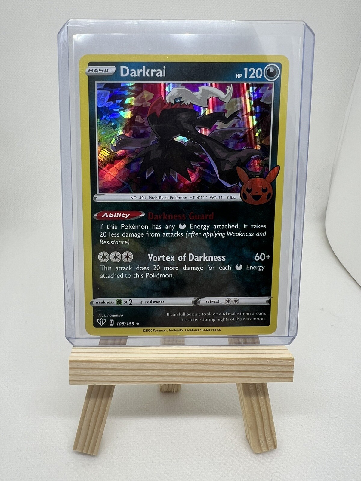 Pokémon TCG Darkrai Promo (Trick or Trade Halloween) 105/189 Holographic NM/M eBay