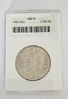 1934 Walking Liberty Silver Half Dollar ANACS MS-64