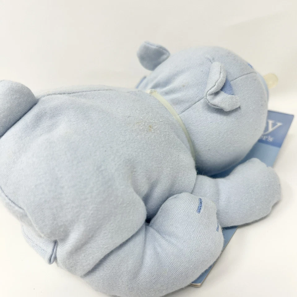 Acogedora funda portabiberones Baby Carter’s difícil de encontrar nos 2003 oso azul perro peluche  Foto 2 de 4