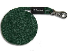 Forest Green Horse Lead Rope USA Made - 8' / Bull Snap - FREE SHPG!