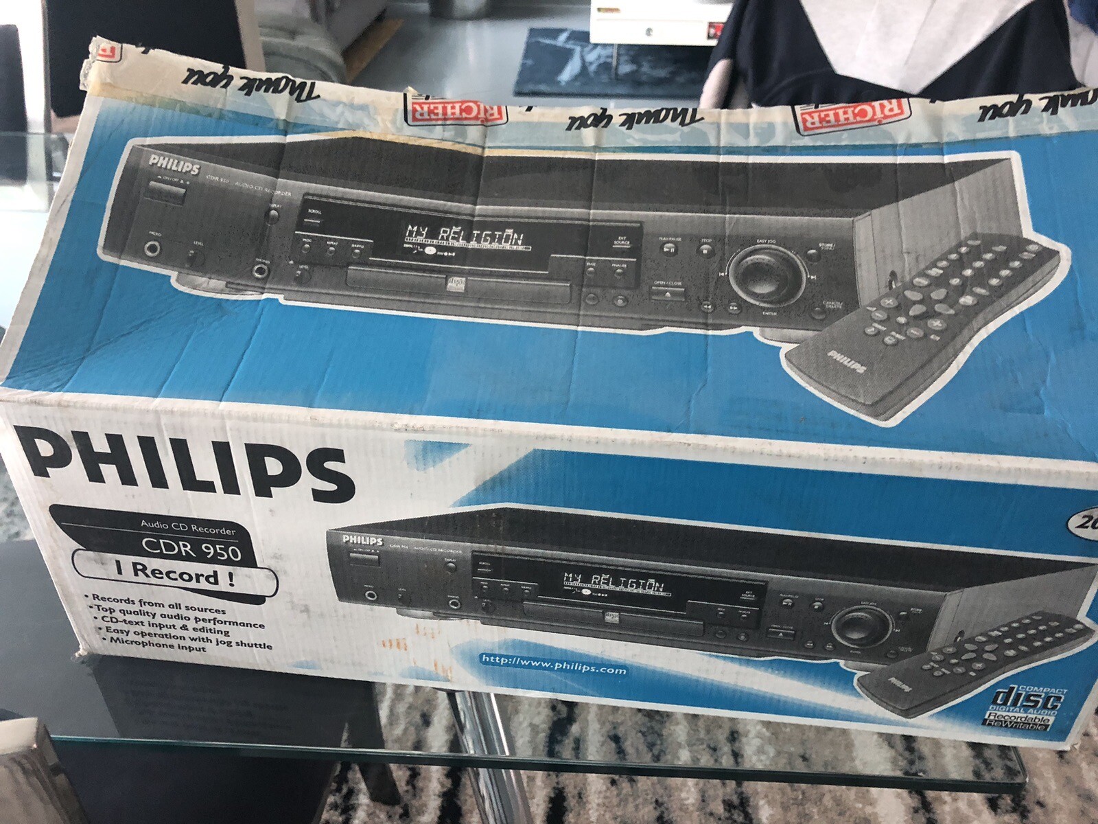 Philips CDR785 Audio 3 CD Changer & Recorder CD Player with Remote eBay