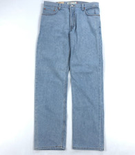 Levis Jeans Mens 36x34 Straight Light Wash 505 Blue Denim Pants Y2K NOS