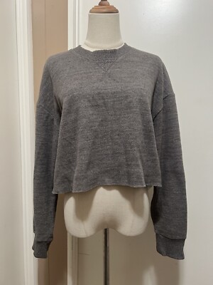 Zara Womens Oversized Sweatshirt Zara Basic Edition Women's Grey - Main Image