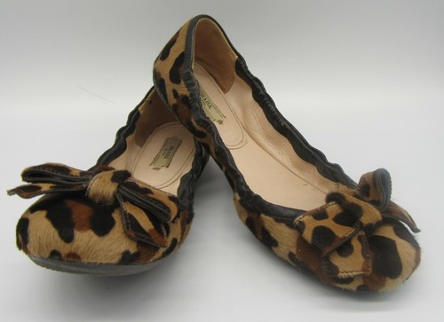 prada leopard flats