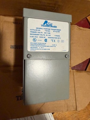 ACME T181061 Buck Boost Transformer 50VA 240/480V 24/48V NEMA 3R New