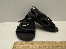 Nike Sunray Adjust 4 Sandals/ Slip Ons 'Black' 386519-011 Childs Size 4c