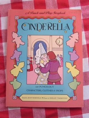 Vintage 1984 Cinderella Punch-And-Play Story Book; Unpunched