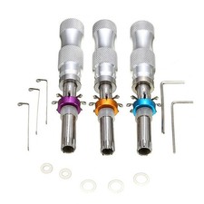 3X 7Pins Tubular Lock Pick Tools kit 7.00MM 7.5MM 7.8MM Locksmith Vending