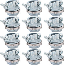 12Pcs 1/2Inch Clamp Type Cable Connectors for Metallic Conduit Protect Cables Si