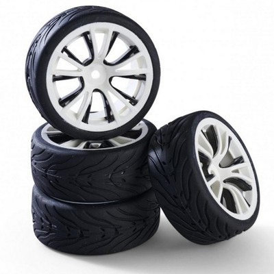 Carson 900183 1:10 Räderset M-Design (4) weis/schwarz 500900183