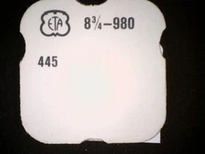 NOS ETA #445 Setting Lever Spring / Set Bridge - Cal 1170