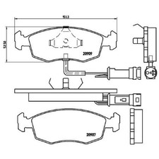 Satz Bremsbeläge Bremsklötze vorne für Ford Escort 4 GAF 5 AAL ALL ANL | 2409