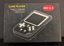 GAME PLAYER-500 Retro Games Blue Console2 Player Mode TVConnection Lg Screen NIB