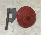 1980's TEELA Vintage HE-MAN MOTU FIGURE Nice SHIELD Weapon ACCESSORY Hong Kong