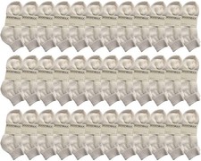 36 Pairs of Kids Value Pairs Cotton Low Cut Ankle Socks for Girls and Boys