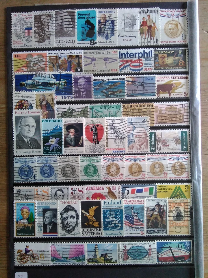 LOT DE TIMBRES ETATS UNIS - Photo 1/1