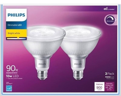 Philips 90w Equivalent Bright White Par38 Medium Indoor/outdoor Led Floodlight