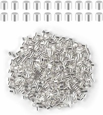 500 Pieces Tube Crimp Beads for Jewelry Making 2MM Crimping Beads for DIY Neckla