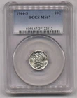 1944 S Mercury Dime PCGS MS67