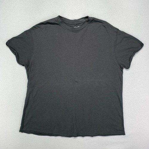 Natural Life T-Shirt Womens XS Gray Oversized Cotton Short Sleeve Soft