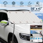 Magnetic Car Windscreen Cover Ice Frost Shield Snow Protector Sun Shade Van