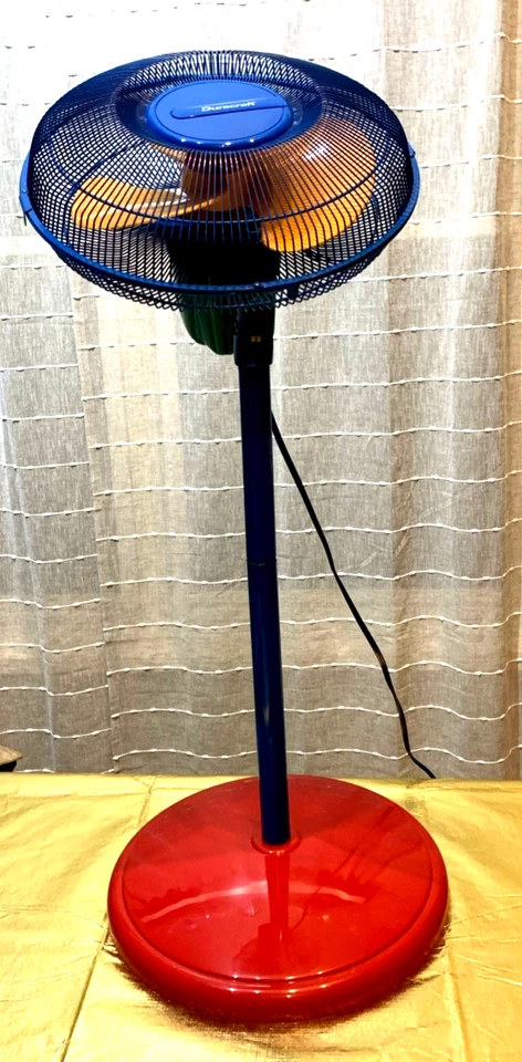 Vintage DuraCraft Rainbow Memphis Oscillating Pedestal Fan- Please Read - Image 2 of 4