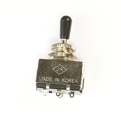 3 Way Toggle Switch Pickup Selector For Electric Guitar, Premium Box Style/Black