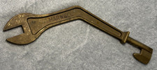 Vintage Brass Water Meter Key Combo Wrench Harwell (Free S/H)