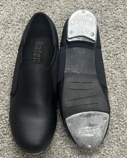 Balera Womens Black Slip On Tap Shoes Size 6.0A Style B150