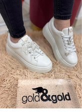 GOLD&GOLD SCARPE DONNA SNEAKERS ESTIVE NUOVA COLLEZIONE (GB1046-BI)