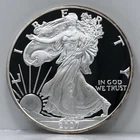 2007-W Proof American Silver Eagle 1 oz Coin Ultra Deep Cameo Fine US Dollar, #2