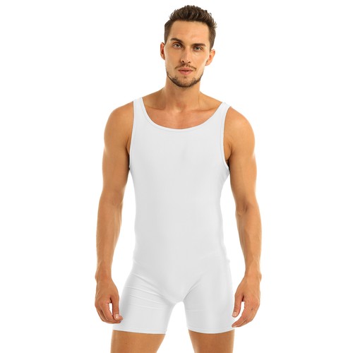 Herren Basic Unitard Schwimmen Trikot Body Einteiler Ringen Singlet Overall - Bild 45 von 84