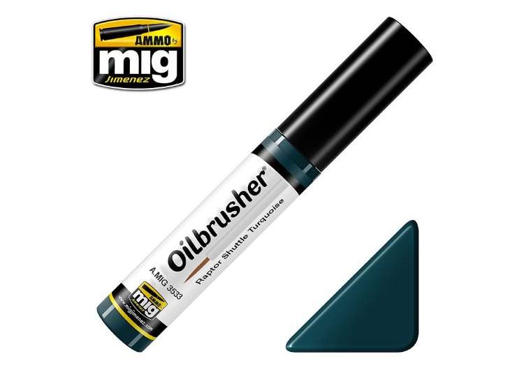Ammo Mig A.Mig3533 10ml - Oilbrusher Paint - Raptor Shuttle Turqoise