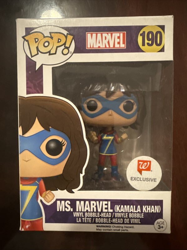 Funko Pop Ms. Marvel Kamala Khan 190 Walgreens Exclusive With Protector