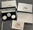 2006 American Silver Eagle 20th Anniversary 3-Coin Set w/ Box & COA